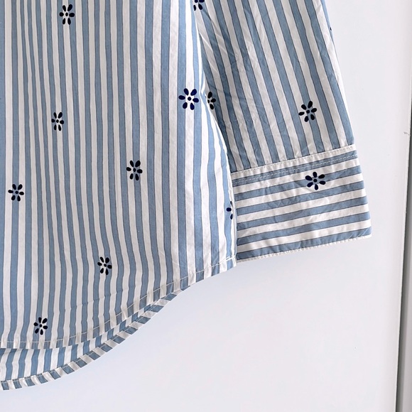 Madewell floral stripe button down shirt - Picture 7 of 9